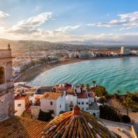 Bild zeigt den Blick auf Valencia von oben