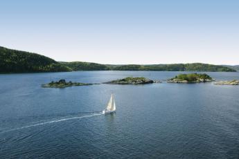 Wunderschöne Einfahrt im Oslo Fjord