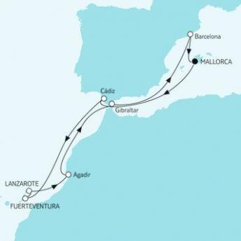 Mittelmeer mit Kanaren I Winter 2018/2019
