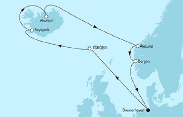 Mein Schiff Norwegen Mit Geirangerfjord Und Bergen