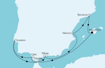 Mittelmeer mit Andalusien