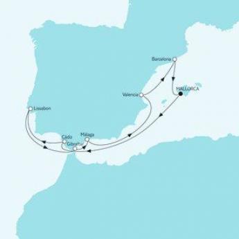 Mittelmeer mit Málaga